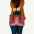 Custom Pacific Rugby Spirit Leather Bag Tonga Ngatu Pride Red Edition - Polynesian Pride