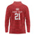 Custom Pacific Rugby Spirit Long Sleeve Polo Shirt Tonga Ngatu Pride Red Edition - Polynesian Pride