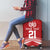 Custom Pacific Rugby Spirit Luggage Cover Tonga Ngatu Pride Red Edition - Polynesian Pride