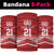 Custom Pacific Rugby Spirit Neck Gaiter Tonga Ngatu Pride Red Edition - Polynesian Pride