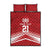 Custom Pacific Rugby Spirit Quilt Bed Set Tonga Ngatu Pride Red Edition - Polynesian Pride