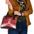 Custom Pacific Rugby Spirit Shoulder Handbag Tonga Ngatu Pride Red Edition - Polynesian Pride