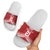 Custom Pacific Rugby Spirit Slide Sandals Tonga Ngatu Pride Red Edition - Polynesian Pride