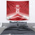 Custom Pacific Rugby Spirit Tapestry Tonga Ngatu Pride Red Edition - Polynesian Pride