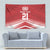 Custom Pacific Rugby Spirit Tapestry Tonga Ngatu Pride Red Edition - Polynesian Pride
