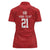 Custom Pacific Rugby Spirit Women Polo Shirt Tonga Ngatu Pride Red Edition - Polynesian Pride