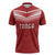 Custom Pacific Rugby Spirit Zipper Polo Shirt Tonga Ngatu Pride Red Edition - Polynesian Pride