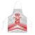 Custom Pacific Rugby Spirit Apron Tonga Ngatu Pride White Edition - Polynesian Pride