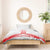 Custom Pacific Rugby Spirit Bedding Set Tonga Ngatu Pride White Edition - Polynesian Pride
