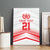 Custom Pacific Rugby Spirit Canvas Wall Art Tonga Ngatu Pride White Edition - Polynesian Pride