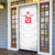 Custom Pacific Rugby Spirit Door Cover Tonga Ngatu Pride White Edition - Polynesian Pride