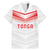 Custom Pacific Rugby Spirit Family Matching Mermaid Dress and Hawaiian Shirt Tonga Ngatu Pride White Edition - Polynesian Pride