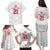 Custom Pacific Rugby Spirit Family Matching Puletasi and Hawaiian Shirt Tonga Ngatu Pride White Edition - Polynesian Pride
