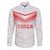 Custom Pacific Rugby Spirit Family Matching Puletasi and Hawaiian Shirt Tonga Ngatu Pride White Edition - Polynesian Pride