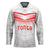 Custom Pacific Rugby Spirit Hockey Jersey Tonga Ngatu Pride White Edition - Polynesian Pride