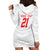 Custom Pacific Rugby Spirit Hoodie Dress Tonga Ngatu Pride White Edition - Polynesian Pride