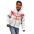 Custom Pacific Rugby Spirit Kid Hoodie Tonga Ngatu Pride White Edition - Polynesian Pride
