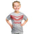 Custom Pacific Rugby Spirit Kid T Shirt Tonga Ngatu Pride White Edition - Polynesian Pride