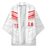 Custom Pacific Rugby Spirit Kimono Tonga Ngatu Pride White Edition - Polynesian Pride
