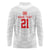 Custom Pacific Rugby Spirit Long Sleeve Polo Shirt Tonga Ngatu Pride White Edition - Polynesian Pride