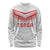Custom Pacific Rugby Spirit Long Sleeve Shirt Tonga Ngatu Pride White Edition - Polynesian Pride