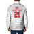 Custom Pacific Rugby Spirit Padded Jacket Tonga Ngatu Pride White Edition - Polynesian Pride