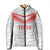 Custom Pacific Rugby Spirit Padded Jacket Tonga Ngatu Pride White Edition - Polynesian Pride