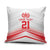 Custom Pacific Rugby Spirit Pillow Cover Tonga Ngatu Pride White Edition - Polynesian Pride