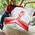 Custom Pacific Rugby Spirit Quilt Tonga Ngatu Pride White Edition - Polynesian Pride