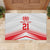 Custom Pacific Rugby Spirit Rubber Doormat Tonga Ngatu Pride White Edition - Polynesian Pride