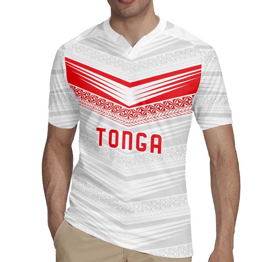 Custom Pacific Rugby Spirit Rugby Jersey Tonga Ngatu Pride White Edition - Polynesian Pride