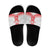 Custom Pacific Rugby Spirit Slide Sandals Tonga Ngatu Pride White Edition - Polynesian Pride