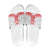 Custom Pacific Rugby Spirit Slide Sandals Tonga Ngatu Pride White Edition - Polynesian Pride