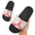 Custom Pacific Rugby Spirit Slide Sandals Tonga Ngatu Pride White Edition - Polynesian Pride