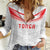 Custom Pacific Rugby Spirit Women Casual Shirt Tonga Ngatu Pride White Edition - Polynesian Pride