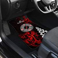 New Zealand Waitangi Day Personalised Car Mats Aotearoa Te Ra O Waitangi With Maori Tattoo LT9 - Polynesian Pride