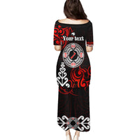 New Zealand Waitangi Day Personalised Family Matching Puletasi and Hawaiian Shirt Aotearoa Te Ra O Waitangi With Maori Tattoo LT9 - Polynesian Pride