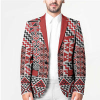 Aotearoa Kowhaiwhai Taniko Patchwork Motifs Blazer - Polynesian Pride
