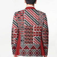 Aotearoa Kowhaiwhai Taniko Patchwork Motifs Blazer - Polynesian Pride