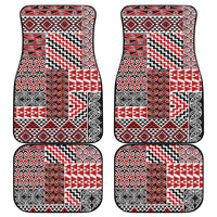 Aotearoa Kowhaiwhai Taniko Patchwork Motifs Car Mats