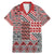 Aotearoa Kowhaiwhai Taniko Patchwork Motifs Family Matching Mermaid Dress and Hawaiian Shirt
