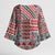 Aotearoa Kowhaiwhai Taniko Patchwork Motifs Kimono Sleeve Blouse - Polynesian Pride