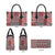 Aotearoa Kowhaiwhai Taniko Patchwork Motifs Leather Bag - Polynesian Pride