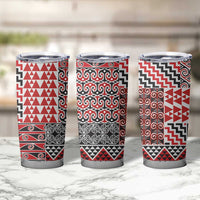 Aotearoa Kowhaiwhai Taniko Patchwork Motifs Tumbler Cup