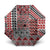 Aotearoa Kowhaiwhai Taniko Patchwork Motifs Umbrella - Polynesian Pride