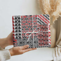 Aotearoa Kowhaiwhai Taniko Patchwork Motifs Wrapping Paper - Polynesian Pride