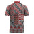 Aotearoa Kowhaiwhai Taniko Patchwork Motifs Zipper Polo Shirt - Polynesian Pride