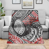 Aotearoa Maori Rugby Tribal Tattoo Blanket Kowhaiwhai Taniko Patchwork Motifs