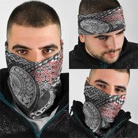 Aotearoa Maori Rugby Tribal Tattoo Neck Gaiter Kowhaiwhai Taniko Patchwork Motifs - Polynesian Pride