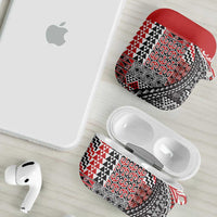 Aotearoa Maori Tribal Tattoo AirPods Case Kowhaiwhai Taniko Patchwork Motifs - Polynesian Pride